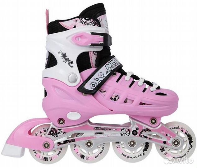 Коньки 4 в1 роликовые/ледовые Nils NH10905, регул