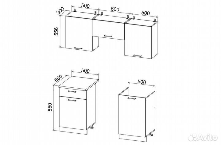 Кухня маленькая новая
