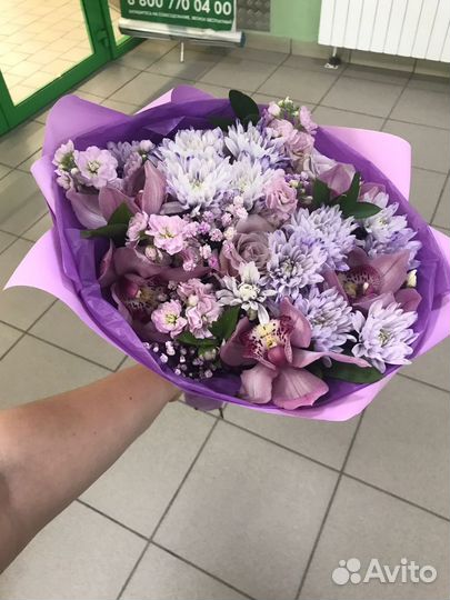 Живые цветы букеты