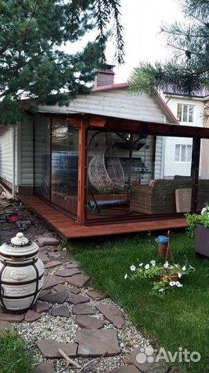 Мягкие, гибкие окна для террасы, беседки под ключ