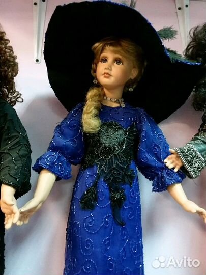 Авторская кукла воск в фарфоре, эпохи Великий Гетс