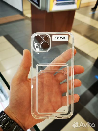 Чехол на iPhone 14 Plus с отделением для карт