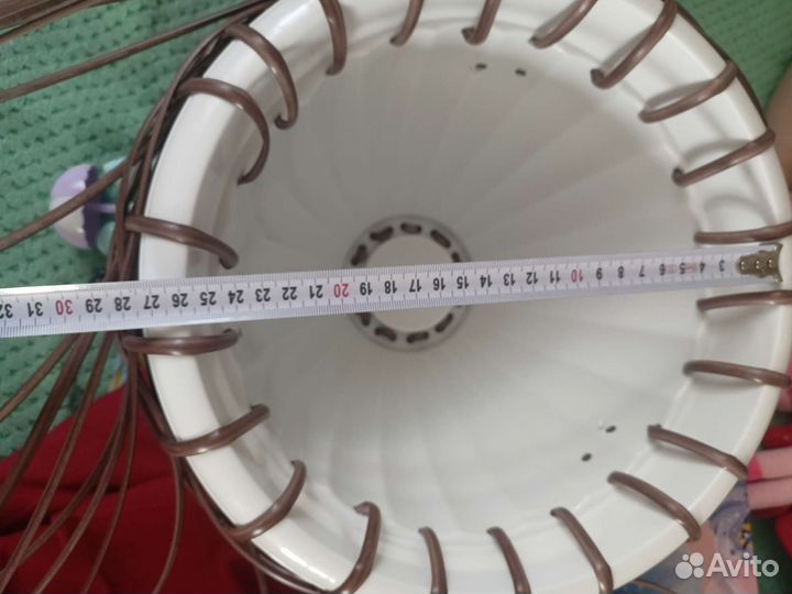 Кашпо на 6 литров из ротанга, подвесное