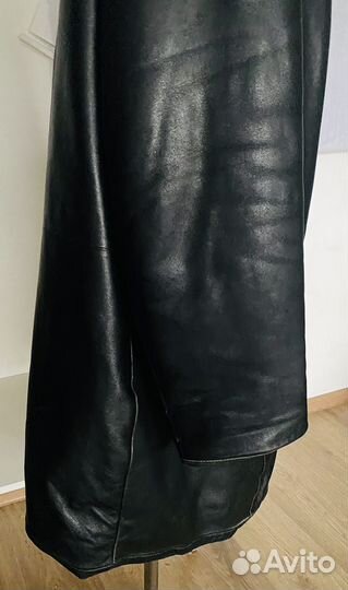 Куртка кожаная женская 54 56 с капюшоном