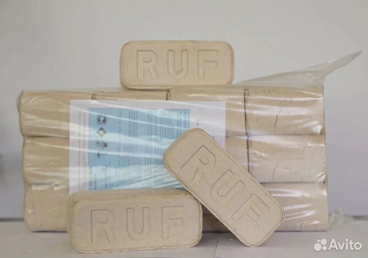 Брикеты ruf береза пыль-щепа, 30 упаковок