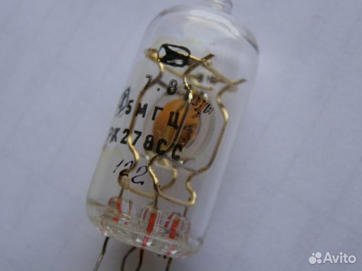 4 шт. кварцевые резонаторы лампы СССР золото 5MHz