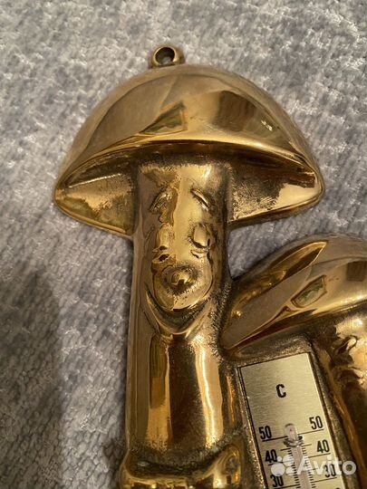 Градусник термометр в старинном стиле бронза