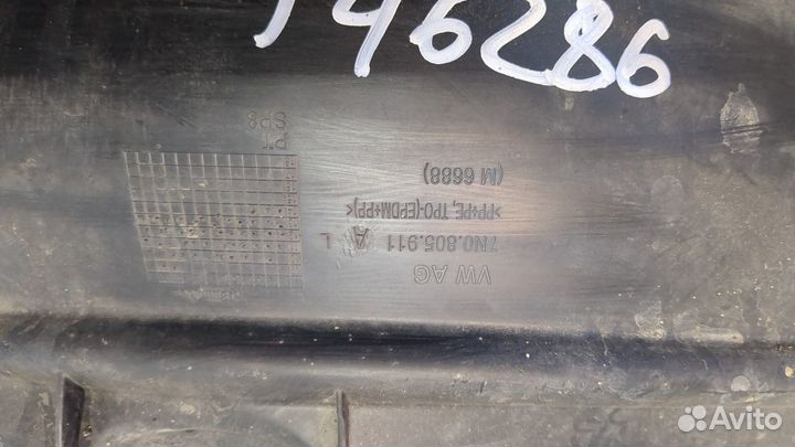 Защита арок (подкрылок) левая передняя Volkswagen Sharan