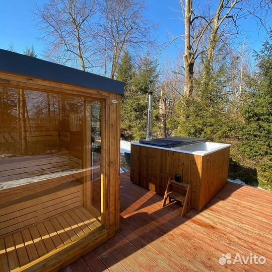 Купель для бани с подогревом