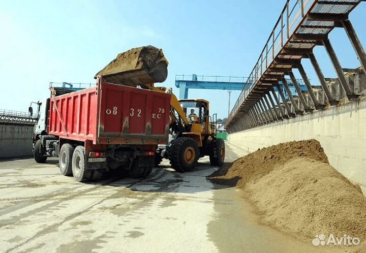 Песок карьерный с доставкой