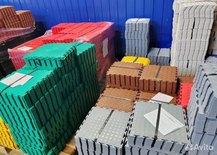 Модульная плитка пвх для гаража