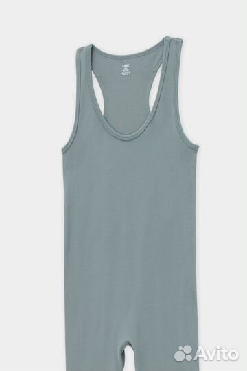 Комбинезон для йоги, спорта, спортзала зелёный