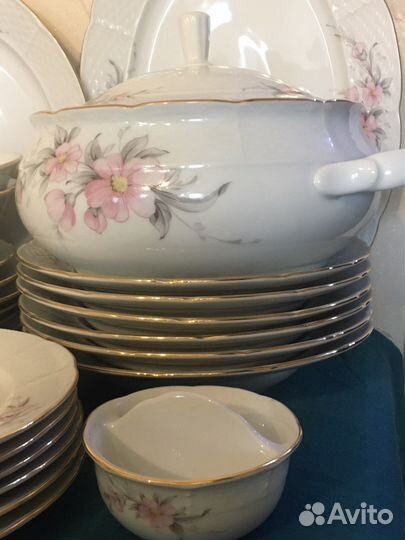 Чешский столовый сервиз Винтаж