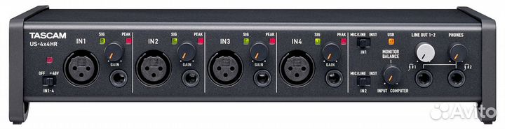 Tascam US-4x4HR Аудио/midi интерфейс 24 бит/192