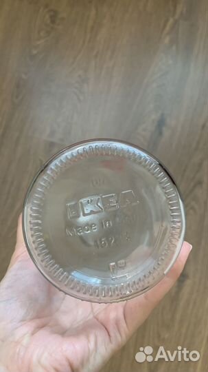 Стеклянная бутылка 1 л Икея