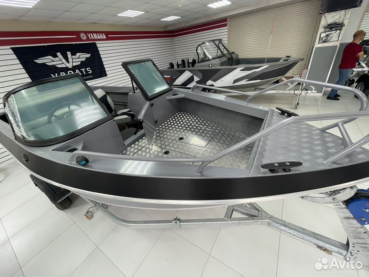 Лодка Волжанка 51 Fish + Honda 90