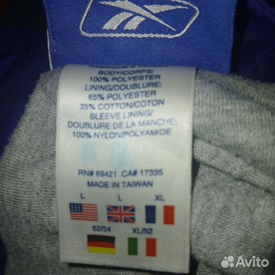 Олимпийка reebok vintage оригинал