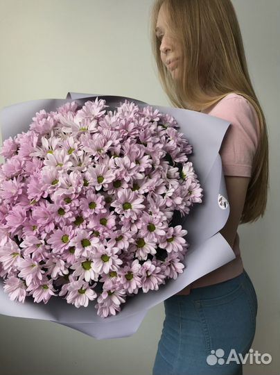 Букет из хризантем от