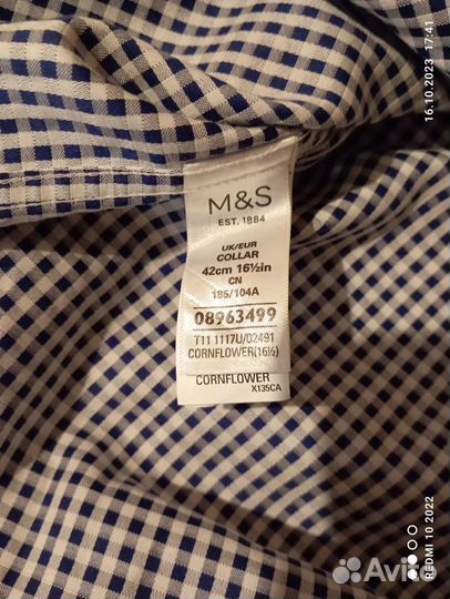Рубашка Marks&Spencer Великобритания 52-54 р