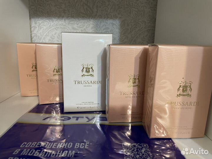 Туалетная вода trussardi delicate rose