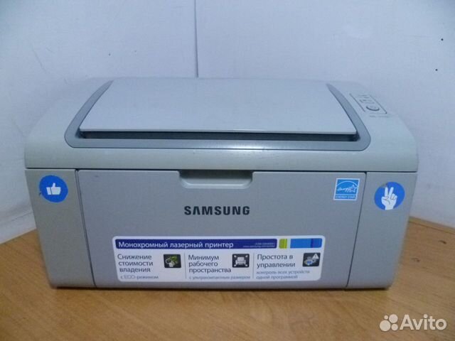 Принтер лазерный Samsung ML-2160. Обслужен