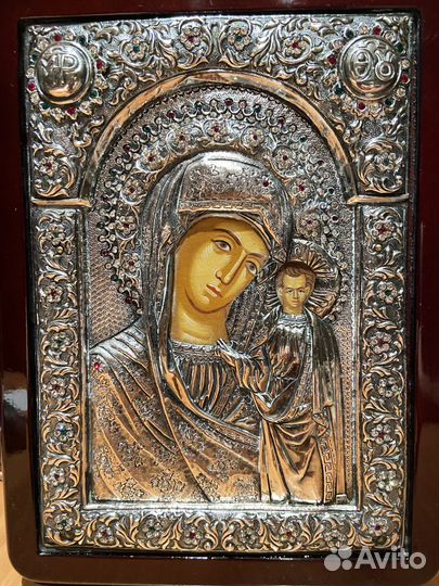 Казанская икона Божией Матери Серебро