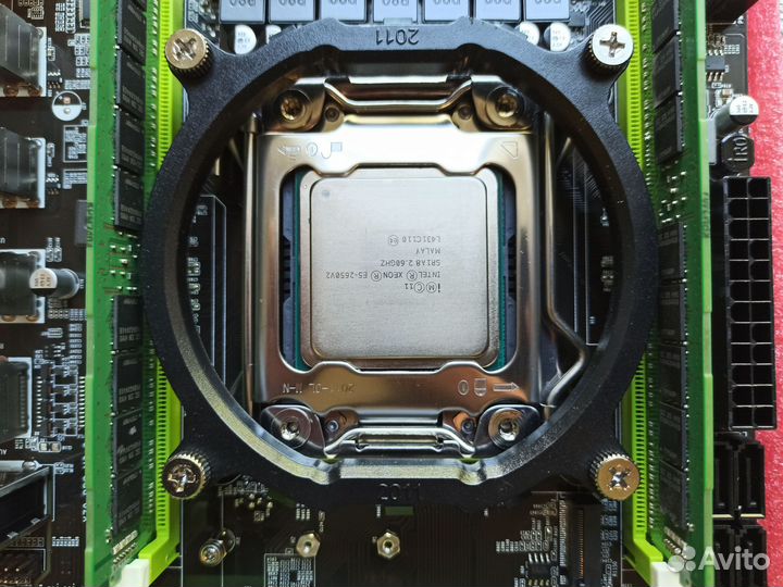 Комплект LGA 2011 X79 + 2650v2 + 32 GB новые+кулер
