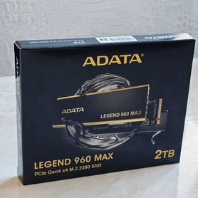 Новый SSD AData Legend 960 Max 2TB PS5 7400 Мб/сек