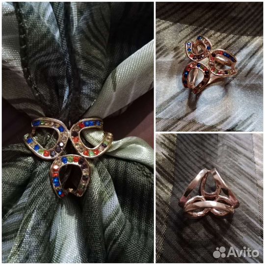 Шарфы, кольцо для шарфика