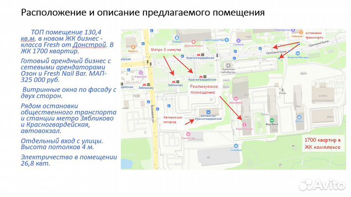 Коммерческое помещение с 2 арендаторами