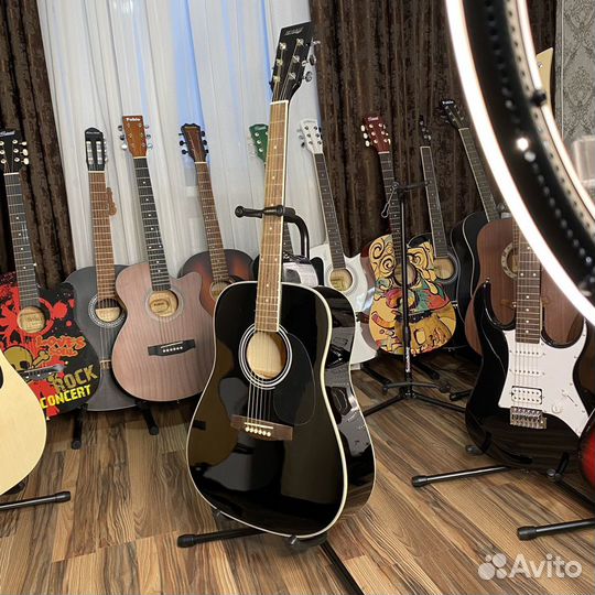 Гитара акустическая дредноут, новая
