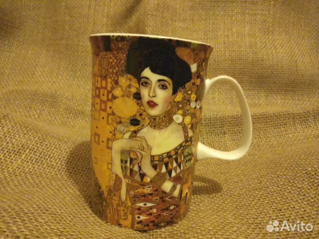 Фарфоровая кружка. Адель. Климт
