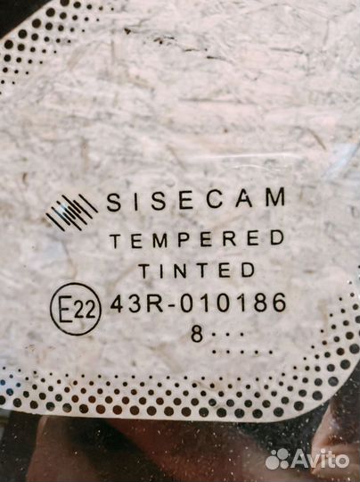 Стекло кузовное глухое правое ваз (LADA) Vesta