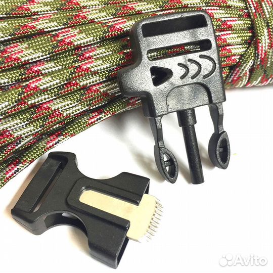 Фастекс с огнивом и свистком (пластик)