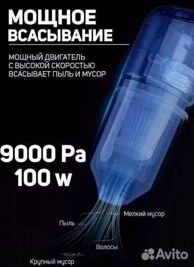 Автомобильный беспроводной пылесос