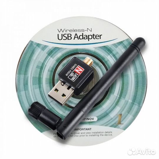 Адаптер беспроводной USB-WiFi (пк, DVB-T2 с iptv