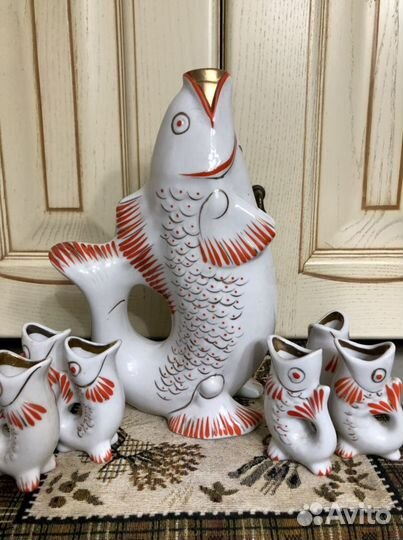 Штоф Рыбка гфз, набор из СССР