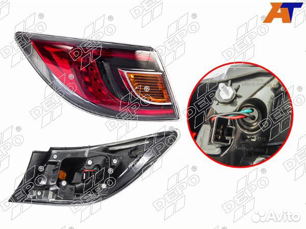 Фонарь задний mazda mazda6