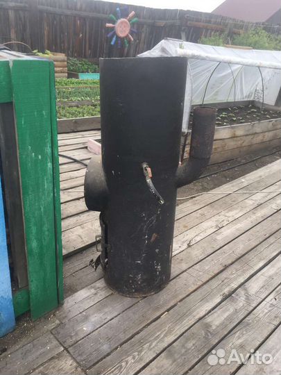 Печь банная с трубой