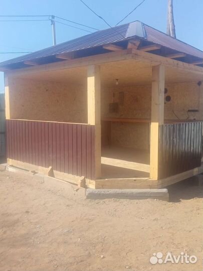 Приму заказы на беседки,веранды,бани каркасные