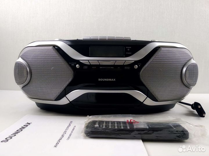 Кассетный/CD/MP3/USB/SD/MMC/FM бумбокс. Ретро