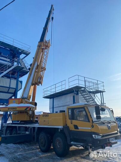 Аренда и услуги автокрана, 55 т, 42 м, с гуськом 9.5 м