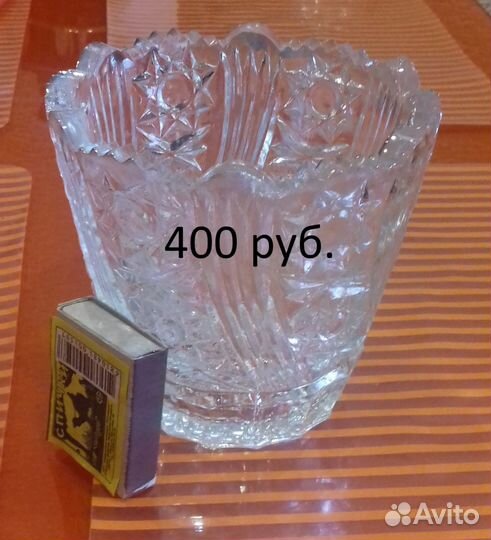 Хрусталь вазы, конфетницы