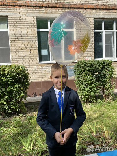 Пиджак для мальчика 134 синий