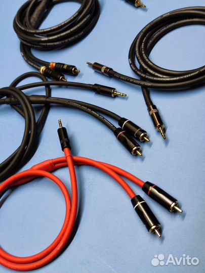 Кабель для фонокоректора 2Rca-2Rca с заземлением