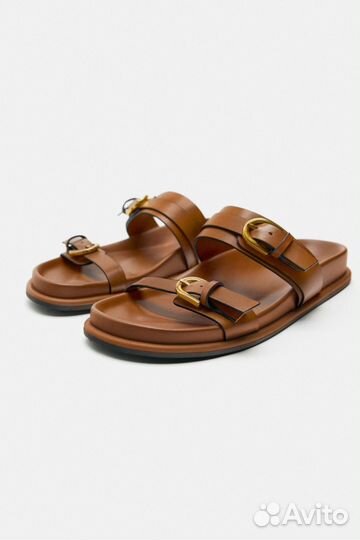 Шлепки zara 40/41