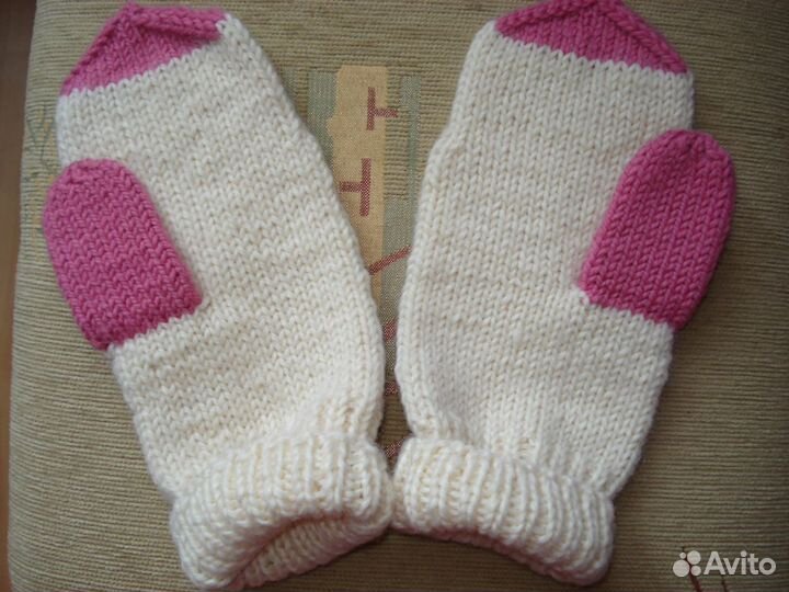 Варежки жен шерстяные