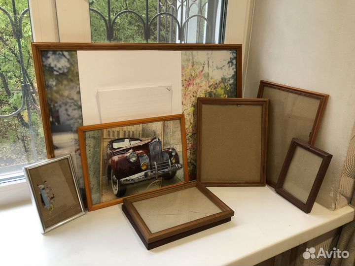 Большие деревянные рамки для картин и фото