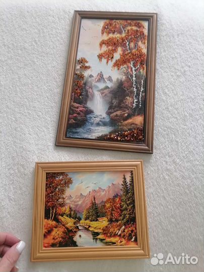 Картина из янтаря новые