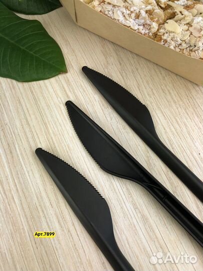 Нож чёрный «Премиум» из полипропилена ECO PP